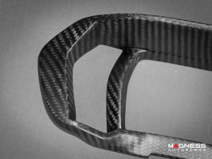 Alfa Romeo 4C Carbon Fiber Instrument Gauge Trim - Matte Finish